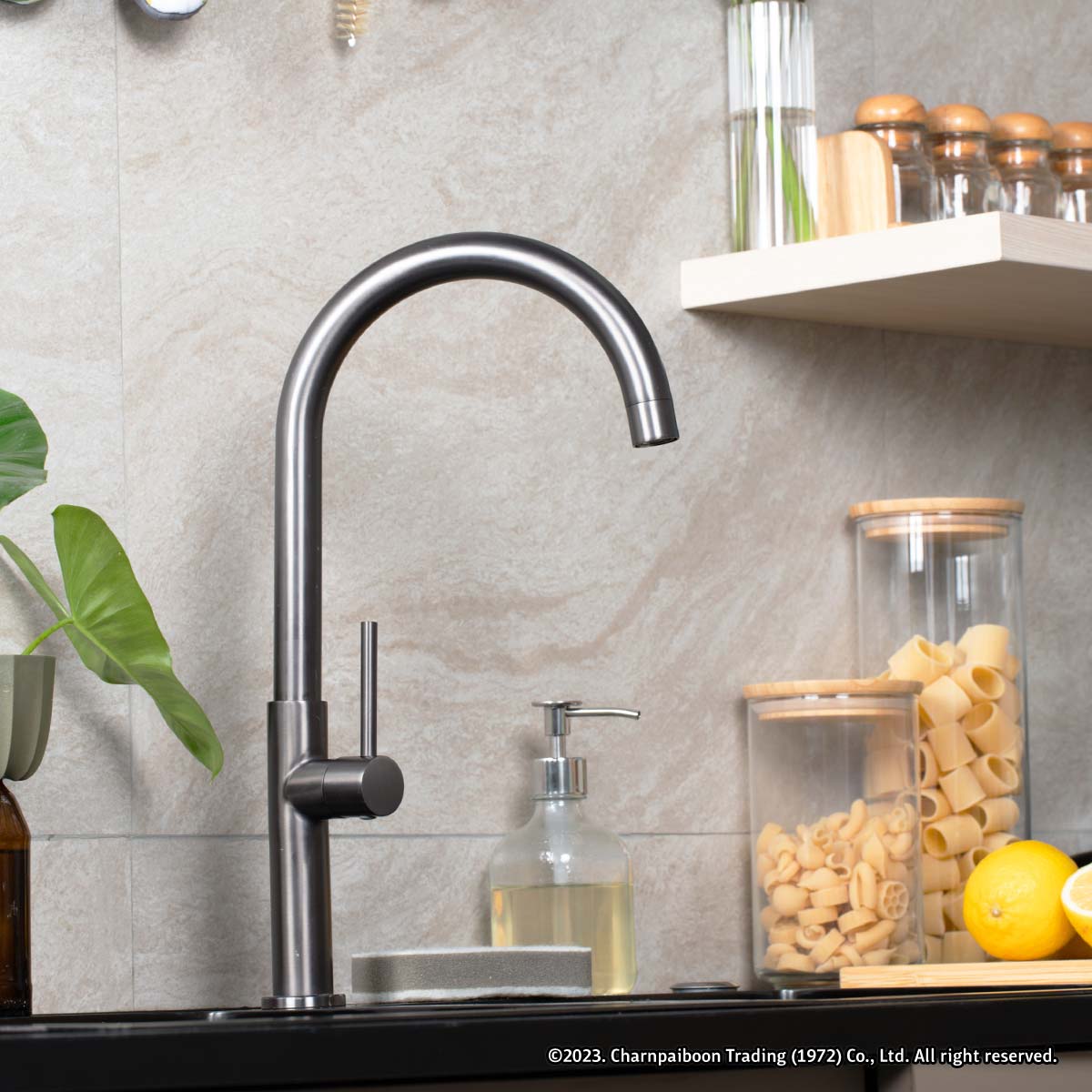 LONG NECK KITCHEN BIB TAP U-SHAPE