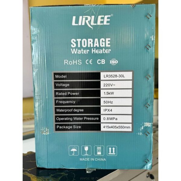 Lirlee 30 Litre Electric Water Heater Lirlee - Image 5