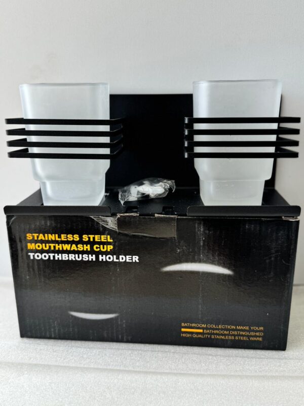 DOUBLE TOOTHBRUSH HOLDER